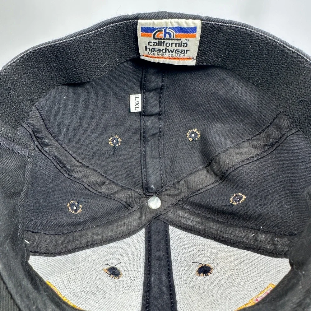VTG 90s USC Trojans Embroidered Baseball Cap‎ L/XL Black California Headwear